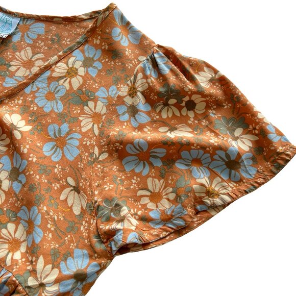 Floral print Top. Perfect Summer blouse. Size XL - Picture 3 of 11